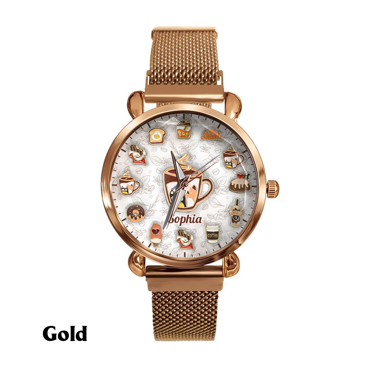 Mode Café - Montre-bracelet personnalisée pour femme 