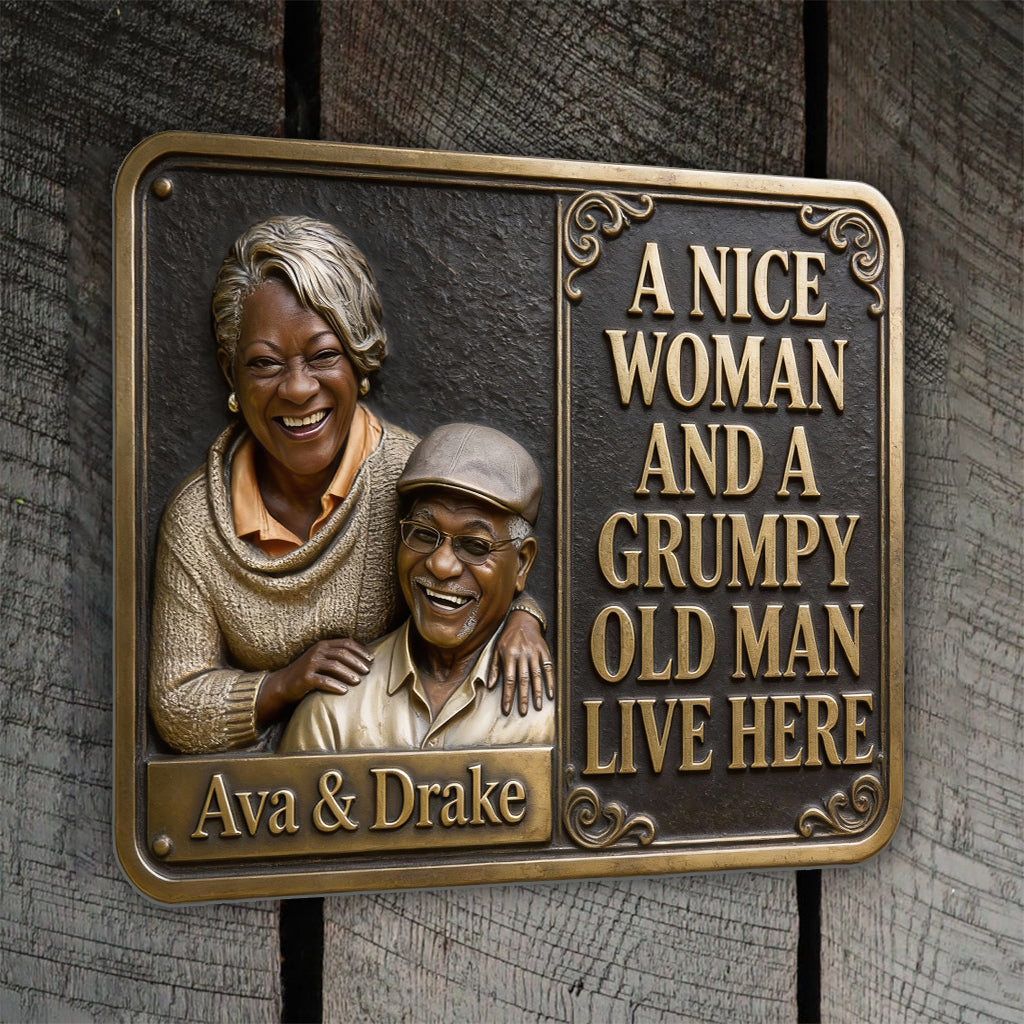 Custom From Any Photo - Personalized Couple Cut Metal Sign