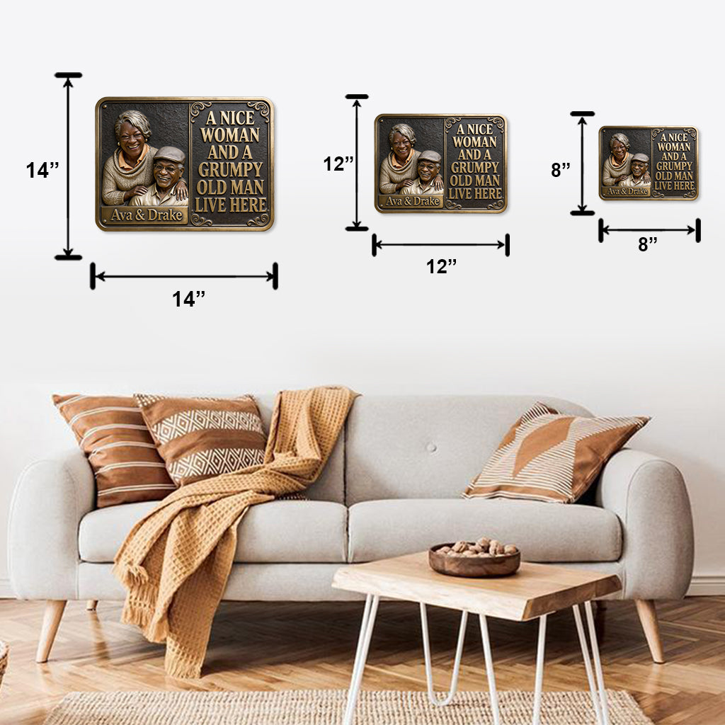 Custom From Any Photo - Personalized Couple Cut Metal Sign