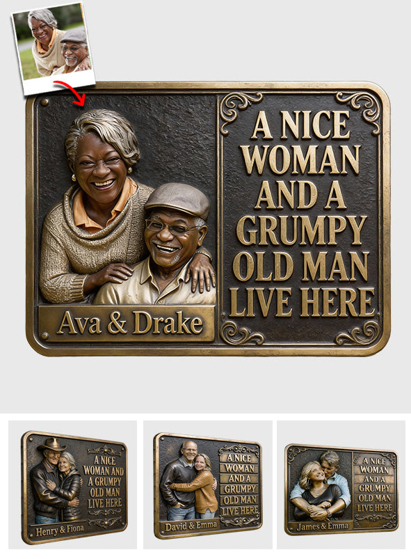 Custom From Any Photo - Personalized Couple Cut Metal Sign