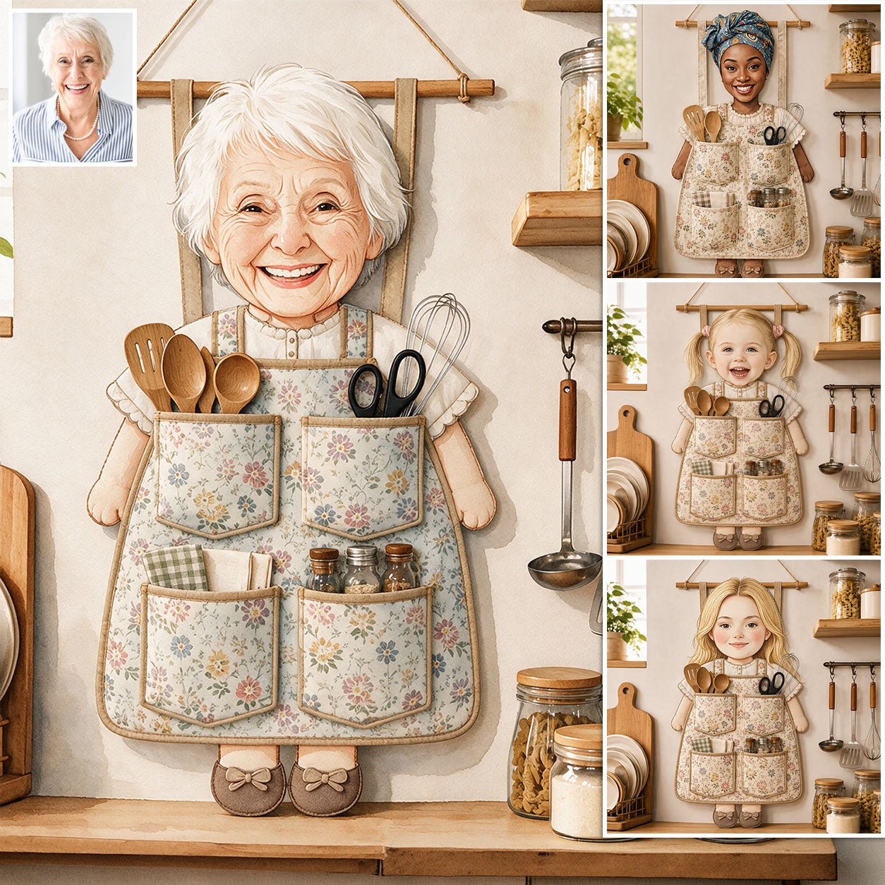 Cooking Lovers, Kitchen Decor - Personalized Cooking Hanging Organizer