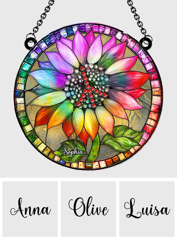 Hippie Soul - Personalized Hippie Window Hanging Suncatcher Ornament