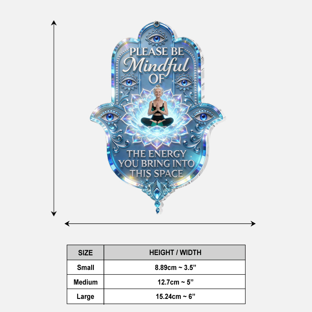 Yoga Lovers, Hamsa Hand - Personalized Yoga Acrylic Sign