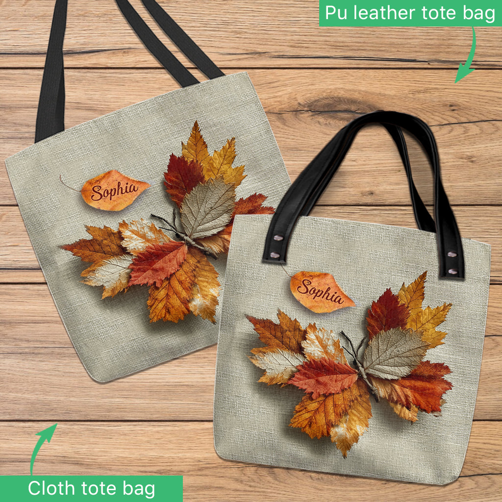 Love Butterfly - Personalized Butterfly Tote Bag