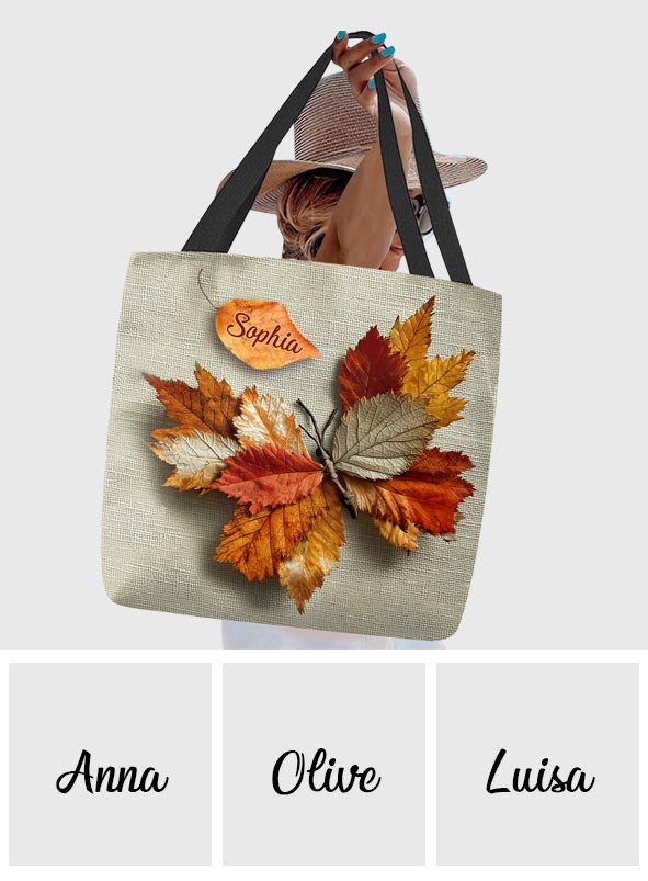 Love Butterfly - Personalized Butterfly Tote Bag