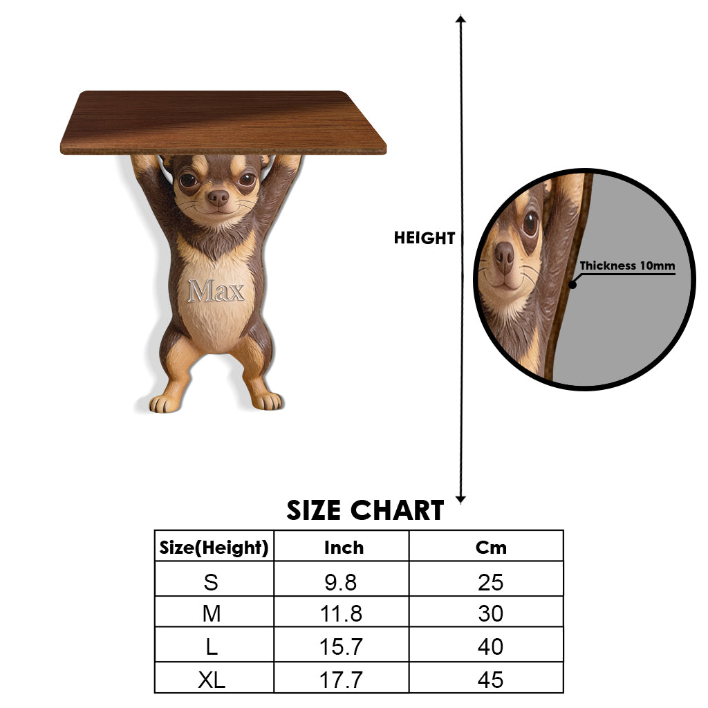 Pet Lifted Home Accent - Personalized Dog Wooden Floating Shelf
