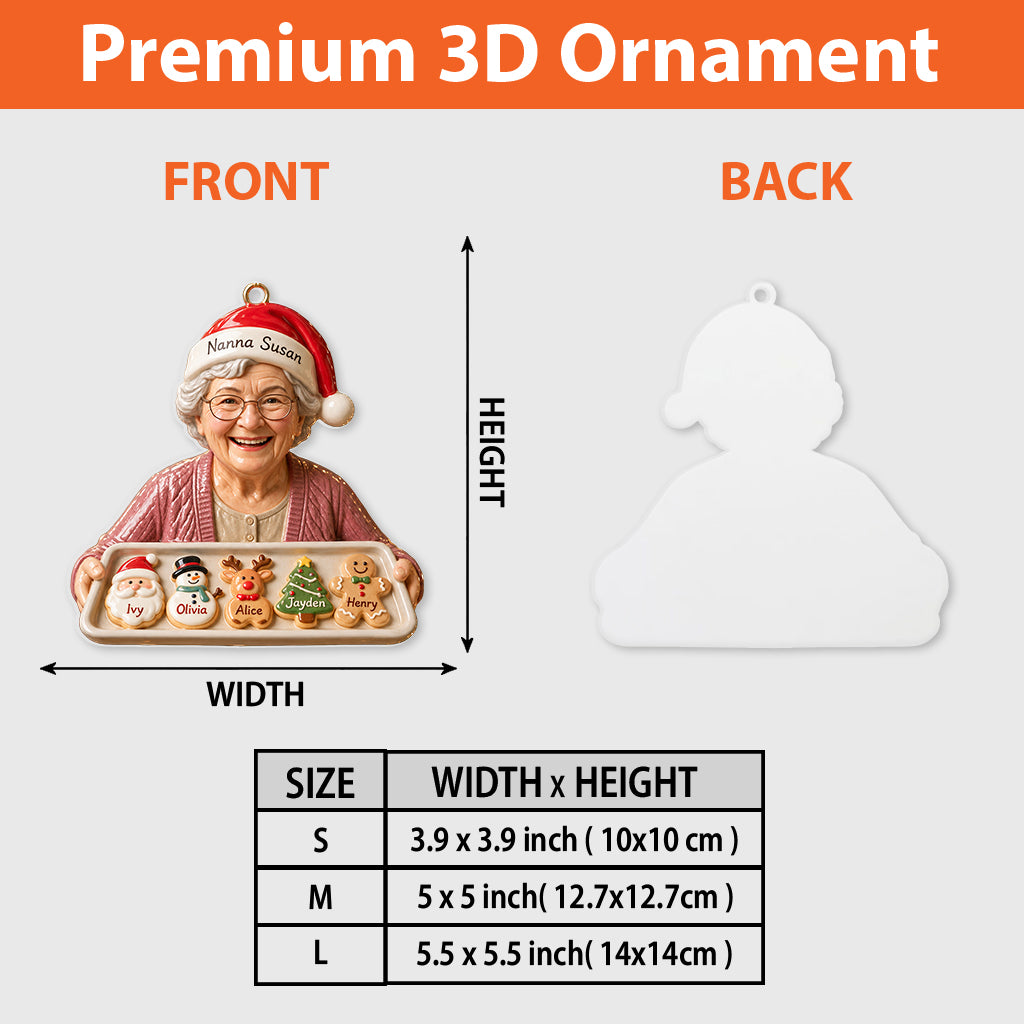Cookie Tray - Personalized Baking Premium 3D Ornament