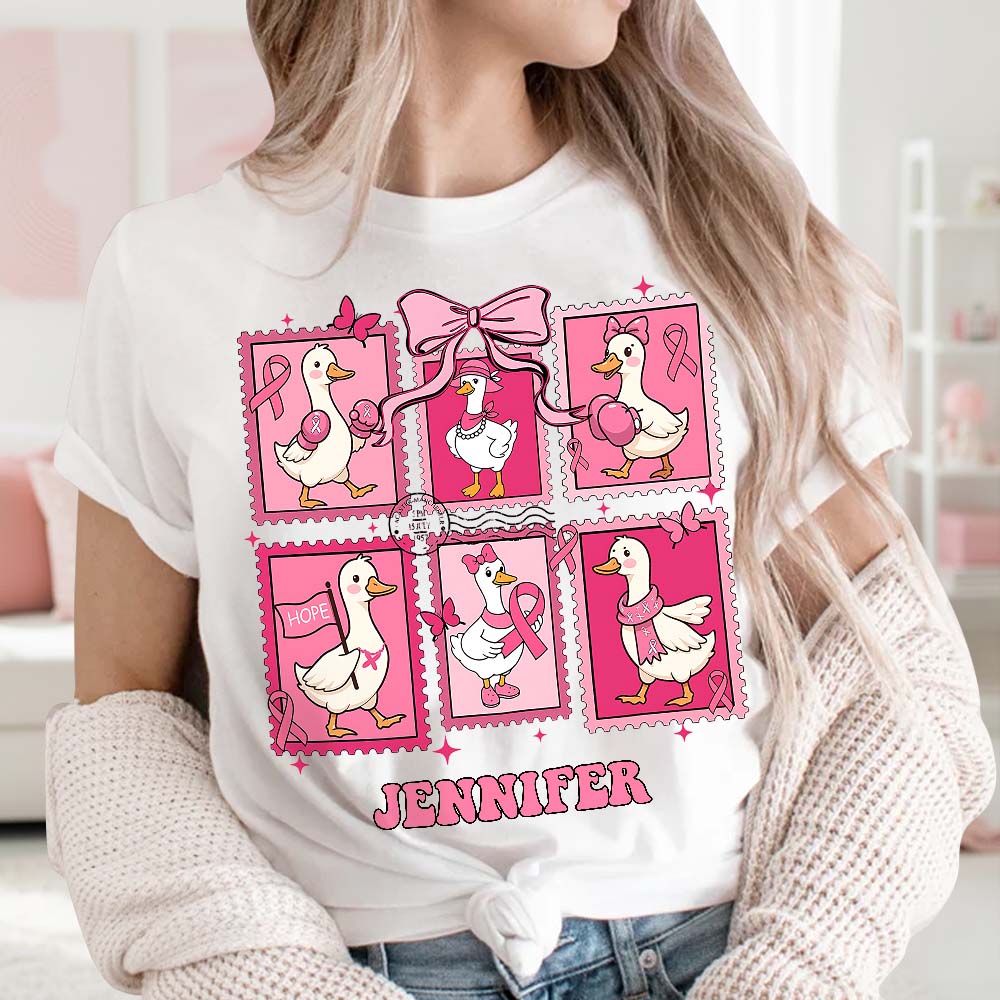 In October We Wear Pink - Personalized Breast Cancer Awareness T-shirt And Hoodie