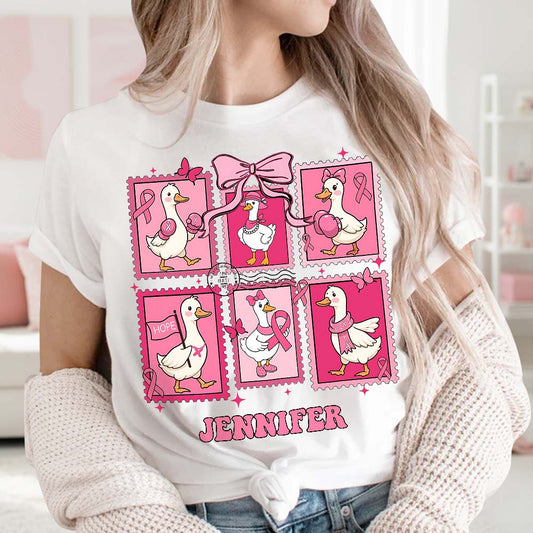 In October We Wear Pink - Personalized Breast Cancer Awareness T-shirt And Hoodie