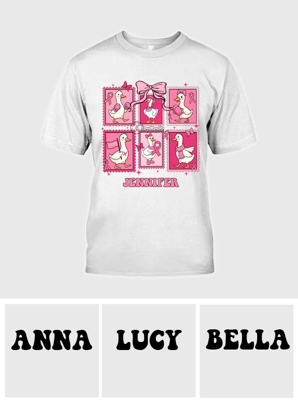 In October We Wear Pink - Personalized Breast Cancer Awareness T-shirt And Hoodie