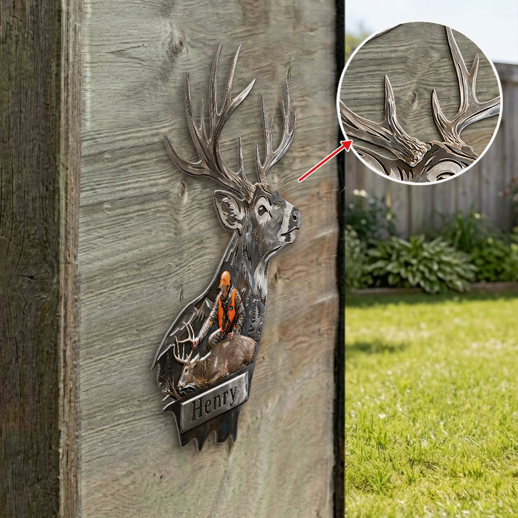 Love Hunting - Personalized Hunting 3D Printed Cut Metal Sign