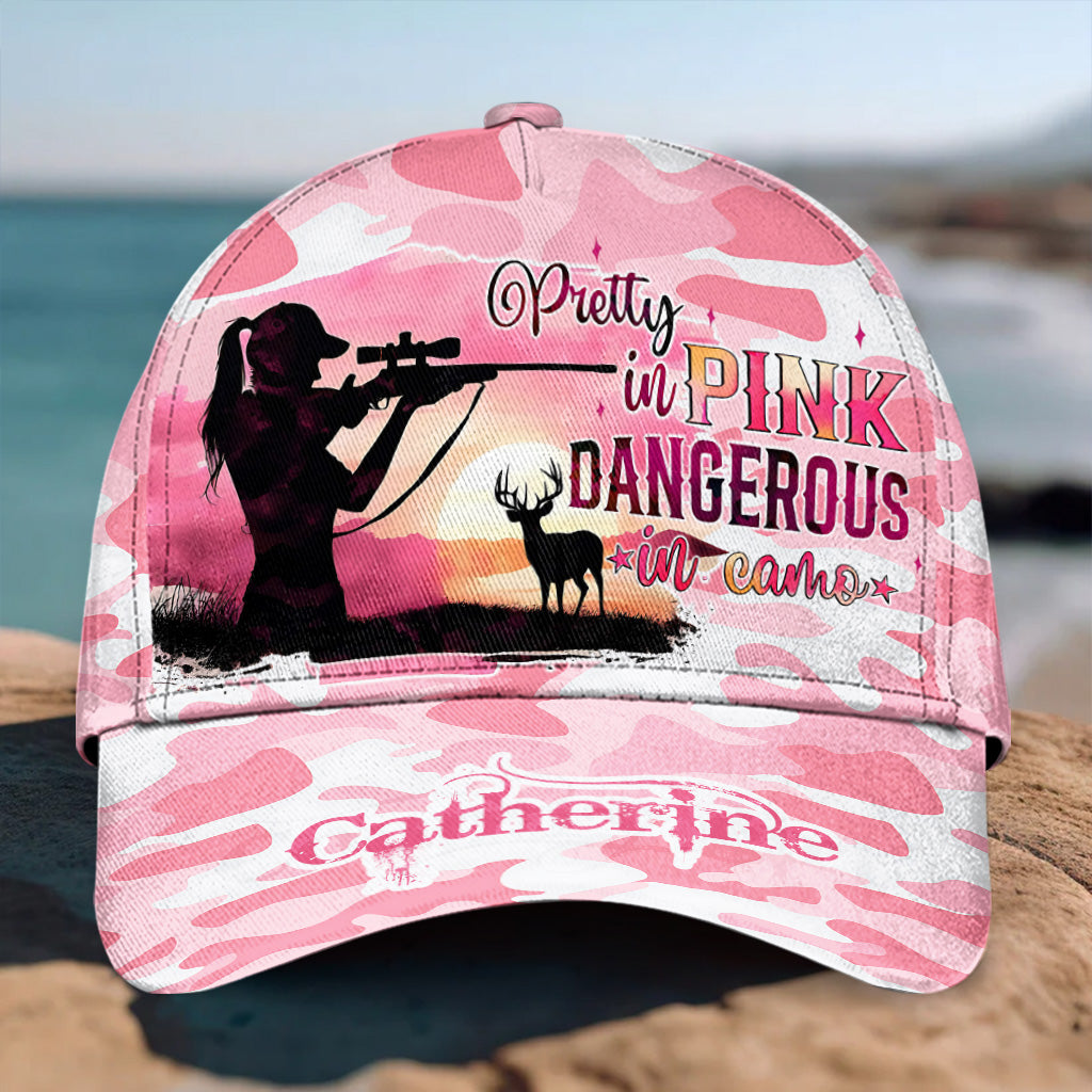 Pink Camo - Personalized Hunting Classic Cap