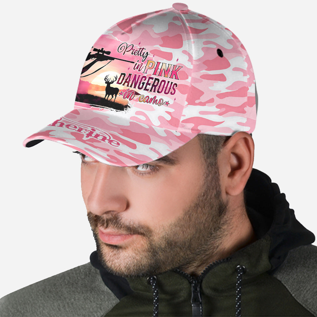Pink Camo - Personalized Hunting Classic Cap