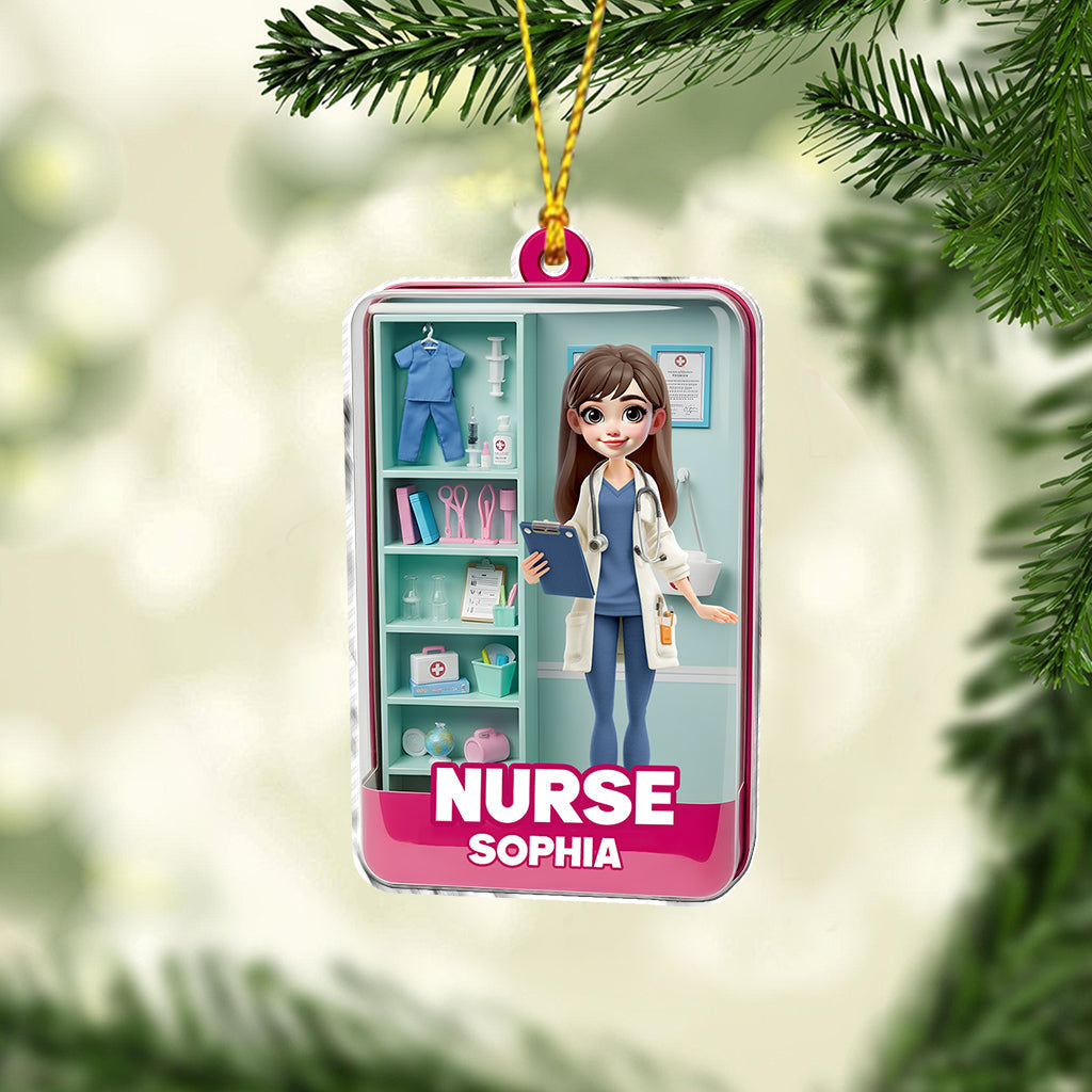 Love Nurse Life - Personalized Nurse Ornament