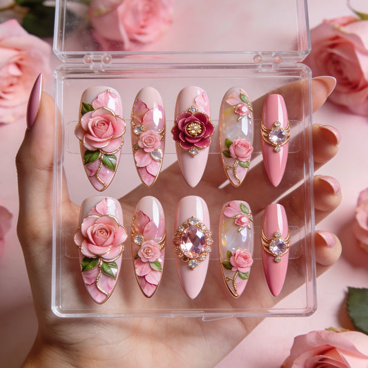 Custom Any Flower Type - Personalized Flower Lover Press On Nails
