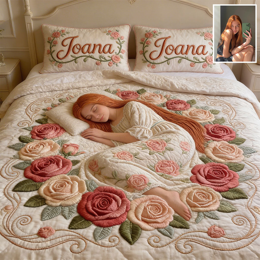 Birthmonth Flower Dream - Personalized Birth Month Flower Quilt Set