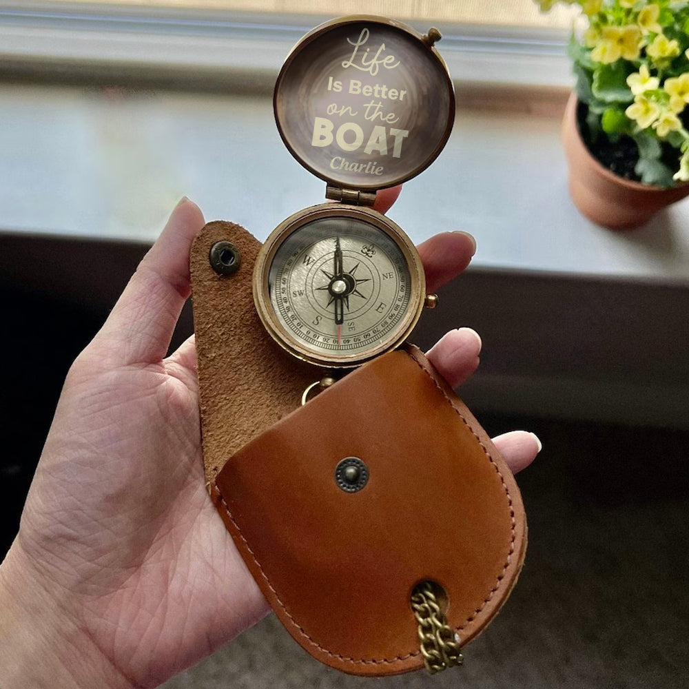 Nautical Marine Life - Personalized Boating Compass