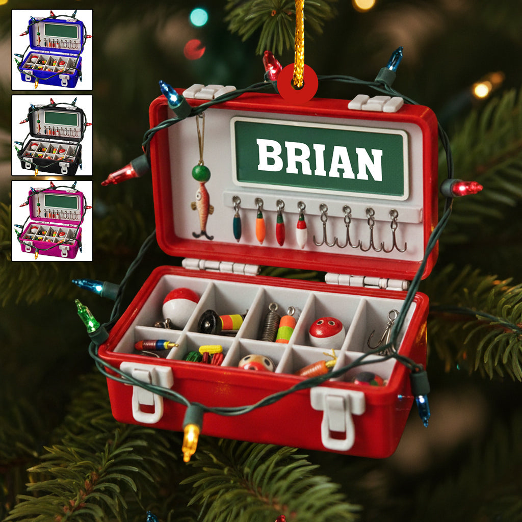 Joyeux Noël des poissons - Ornement de pêche personnalisé