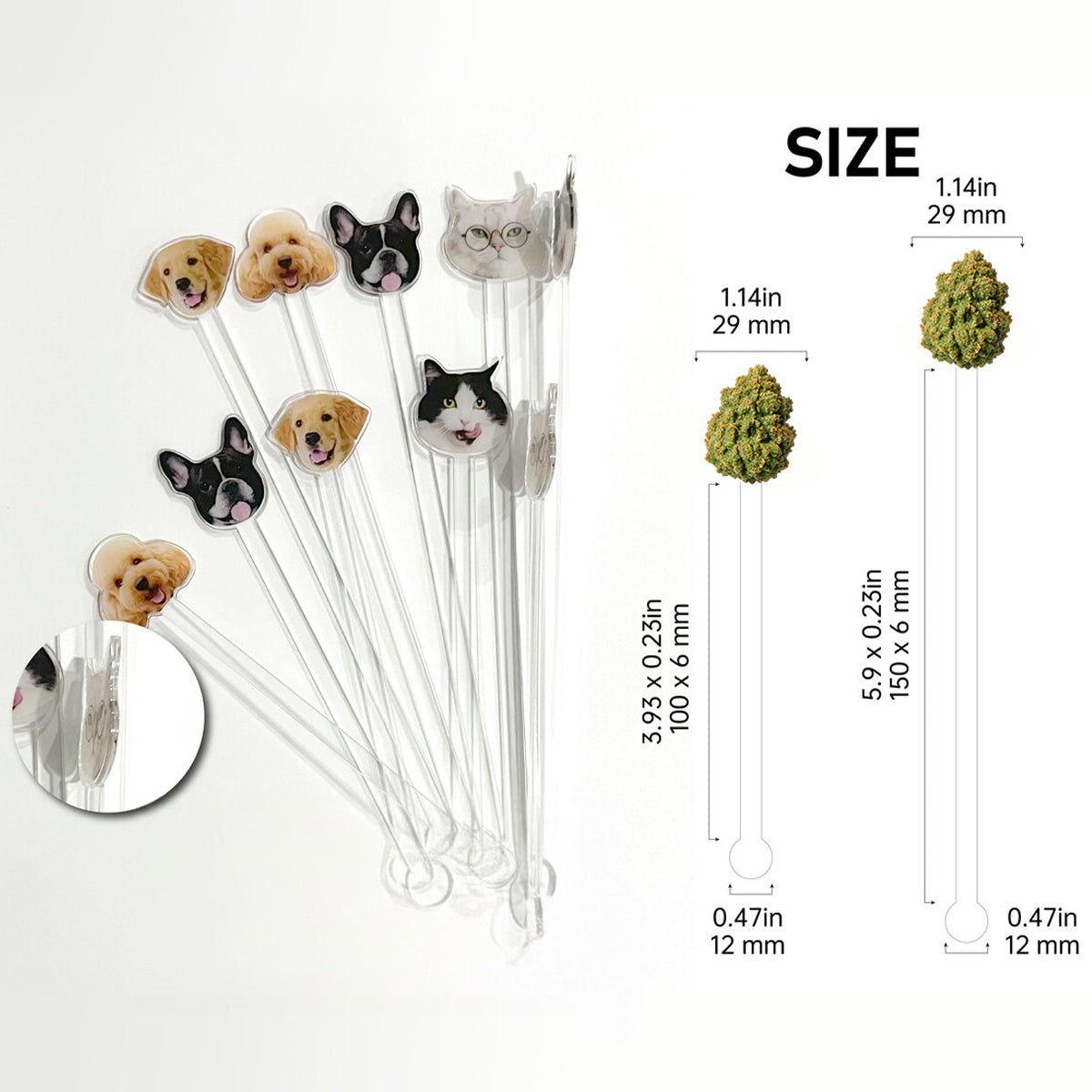 Love Weed – Personalisierter Weed-Set-Becher mit Acryl-Rührstäbchen