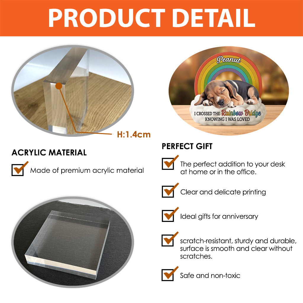 Custom Photo Forever In My Heart - Personalized Dog Custom Shaped Acrylic Plaque