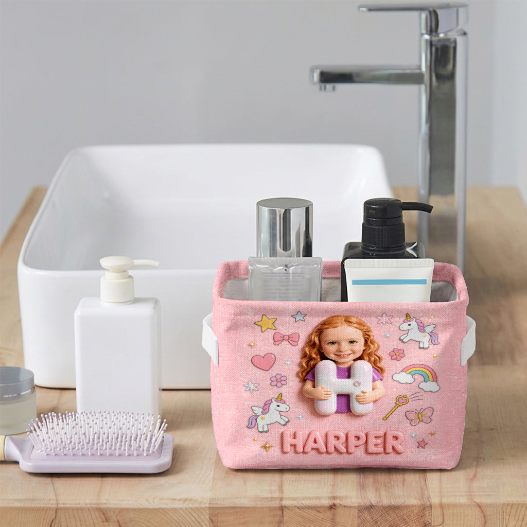 Any Photo, Any Theme - Personalized Kid Rectangle Storage Basket