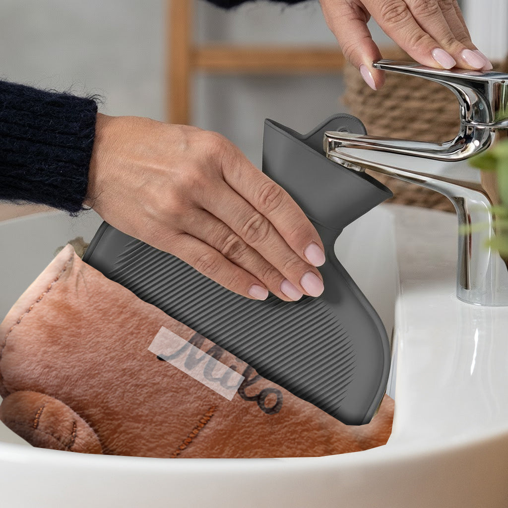 Love Dog - Personalized Dog Hot Water Bottle With Cover