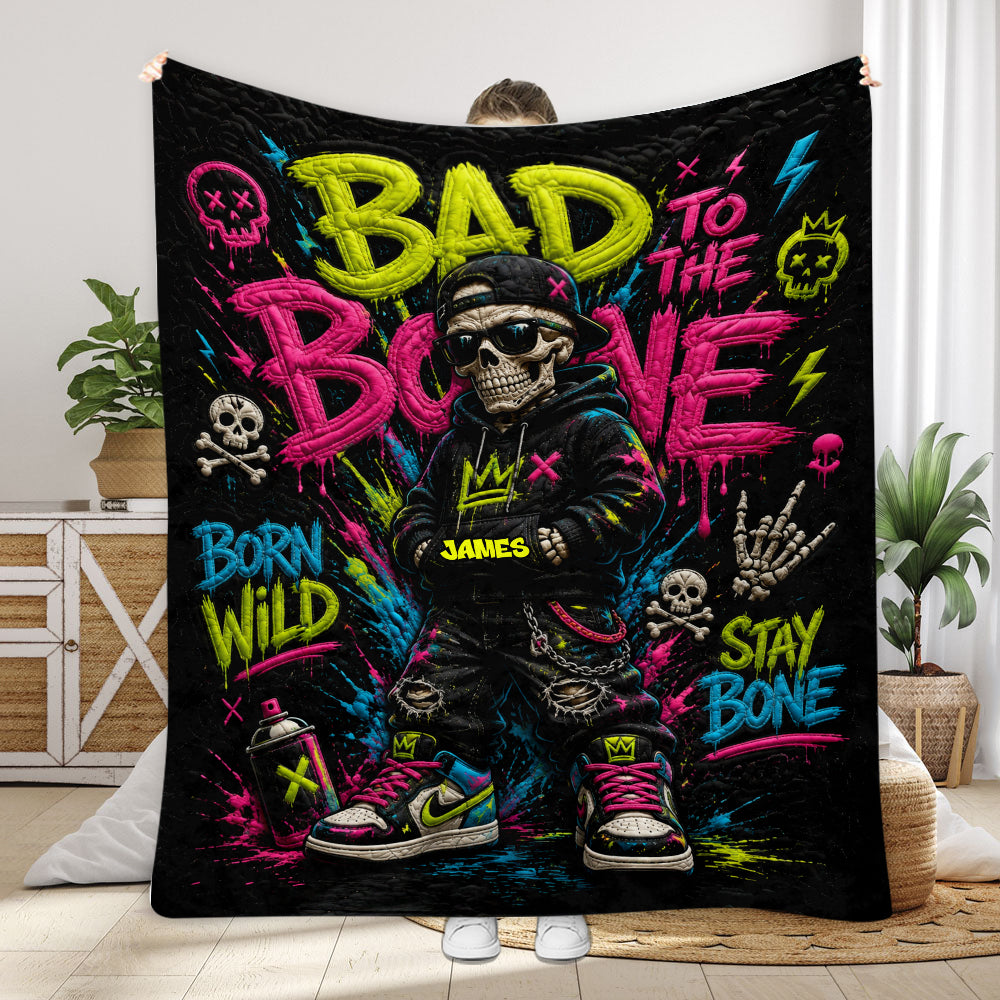 Bleib Cool - Personalisierte Skull-Decke