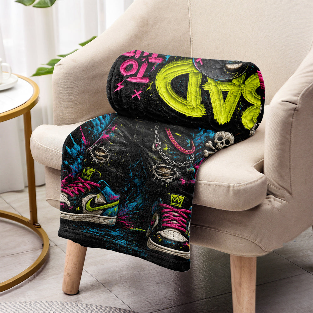 Bleib Cool - Personalisierte Skull-Decke
