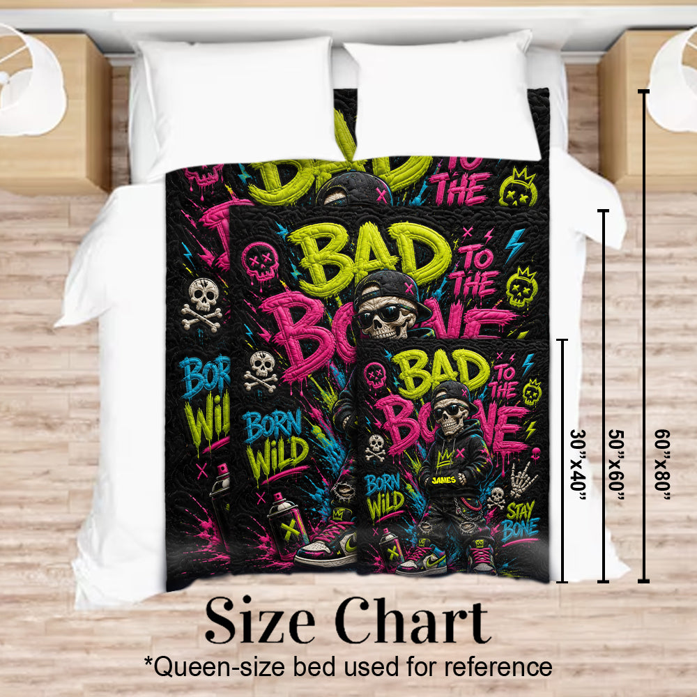 Bleib Cool - Personalisierte Skull-Decke
