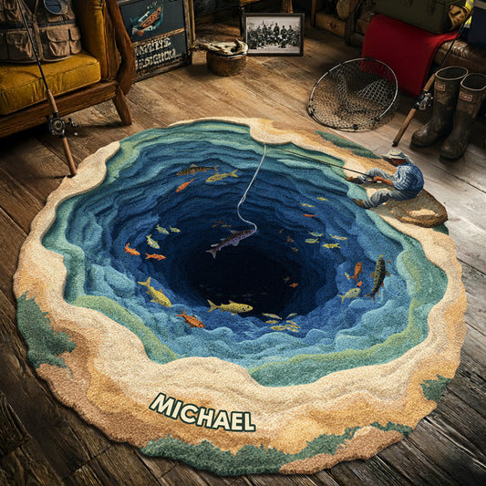 Cool Fishing - Personalized Fishing Non-Slip Tufted Rug