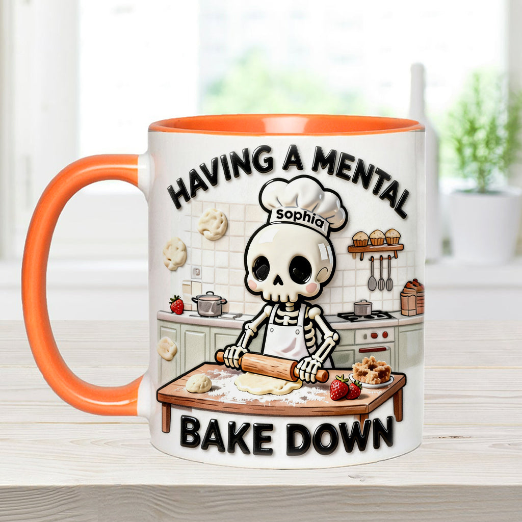 Se détendre en cuisinant - Mug et sous-verre personnalisés pour la pâtisserie