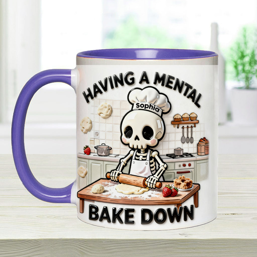 Se détendre en cuisinant - Mug et sous-verre personnalisés pour la pâtisserie