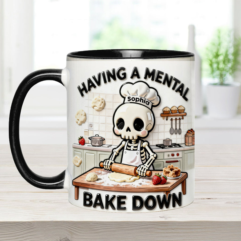 Se détendre en cuisinant - Mug et sous-verre personnalisés pour la pâtisserie