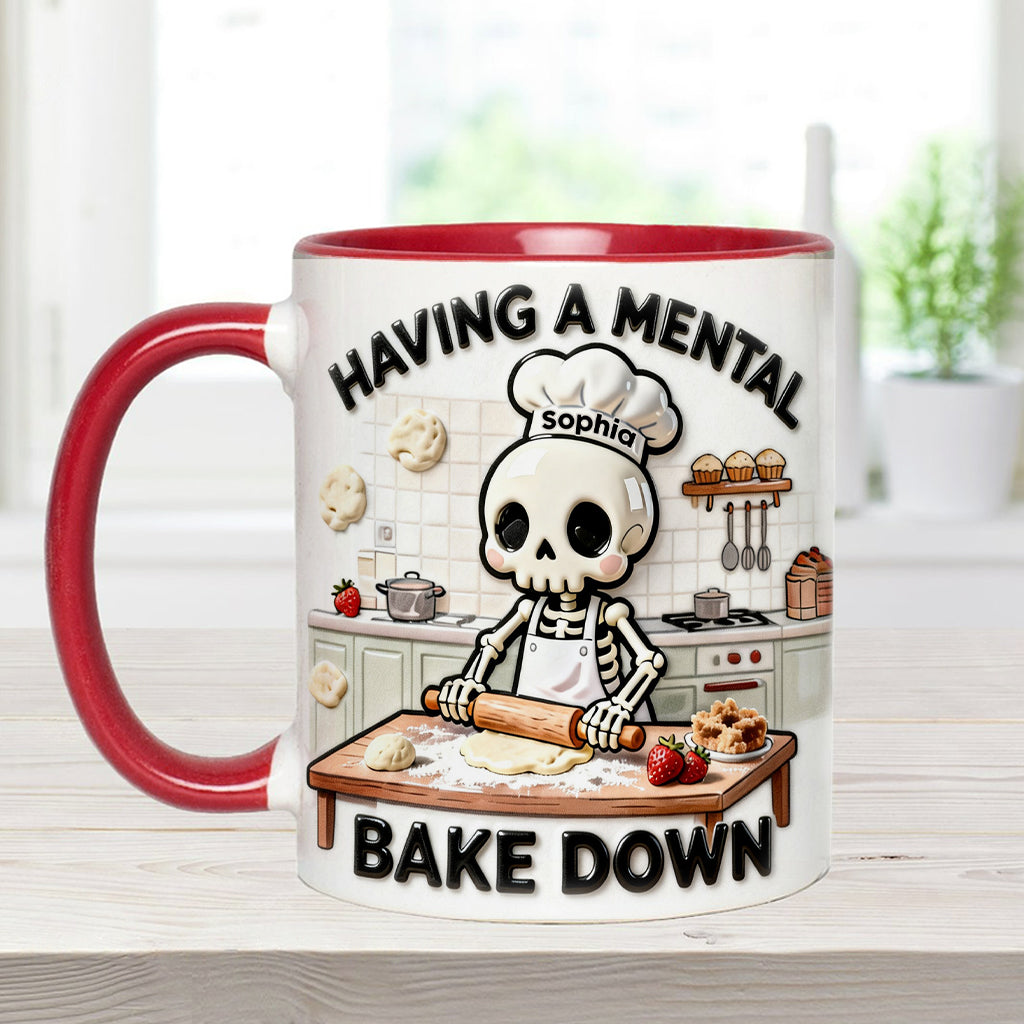 Se détendre en cuisinant - Mug et sous-verre personnalisés pour la pâtisserie