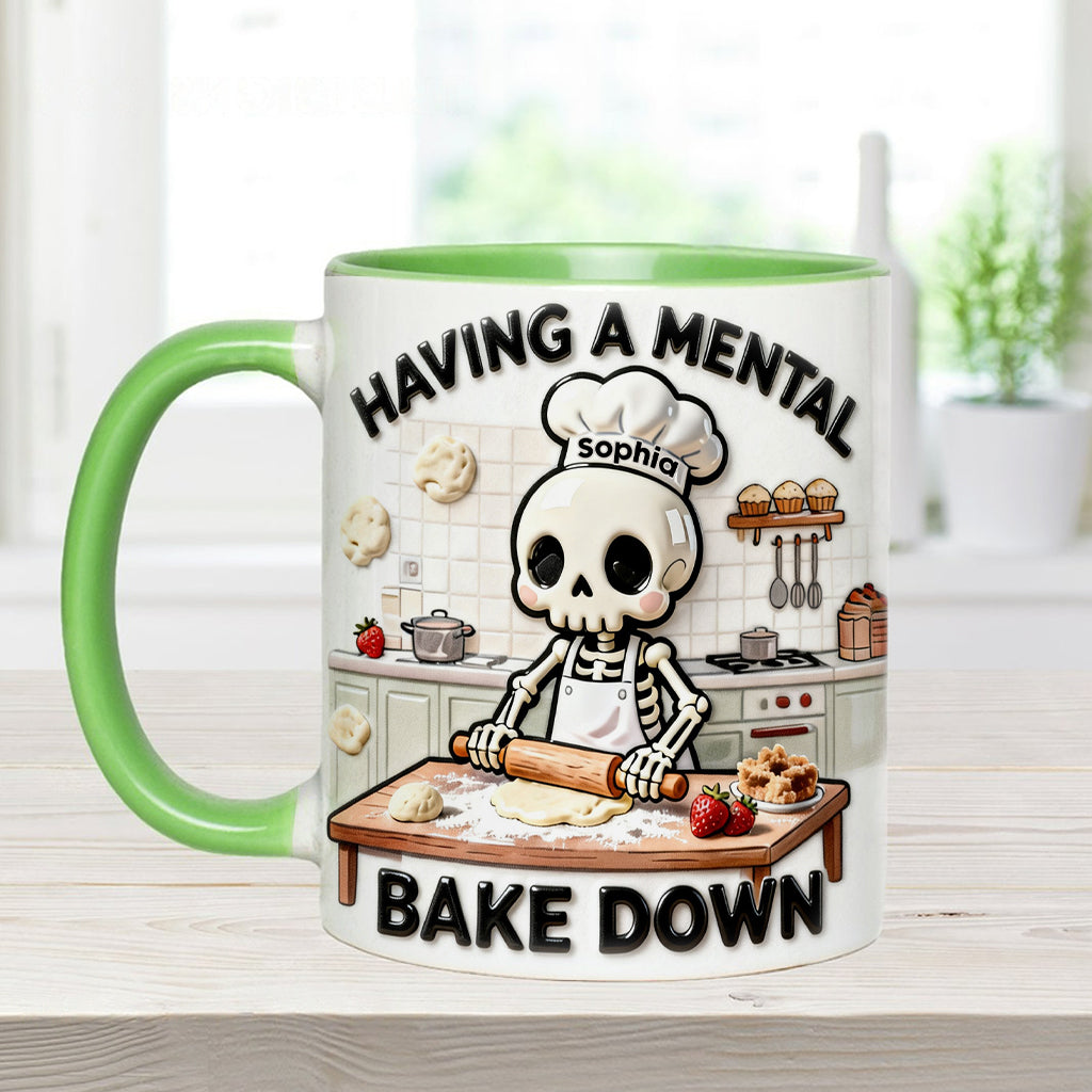 Se détendre en cuisinant - Mug et sous-verre personnalisés pour la pâtisserie