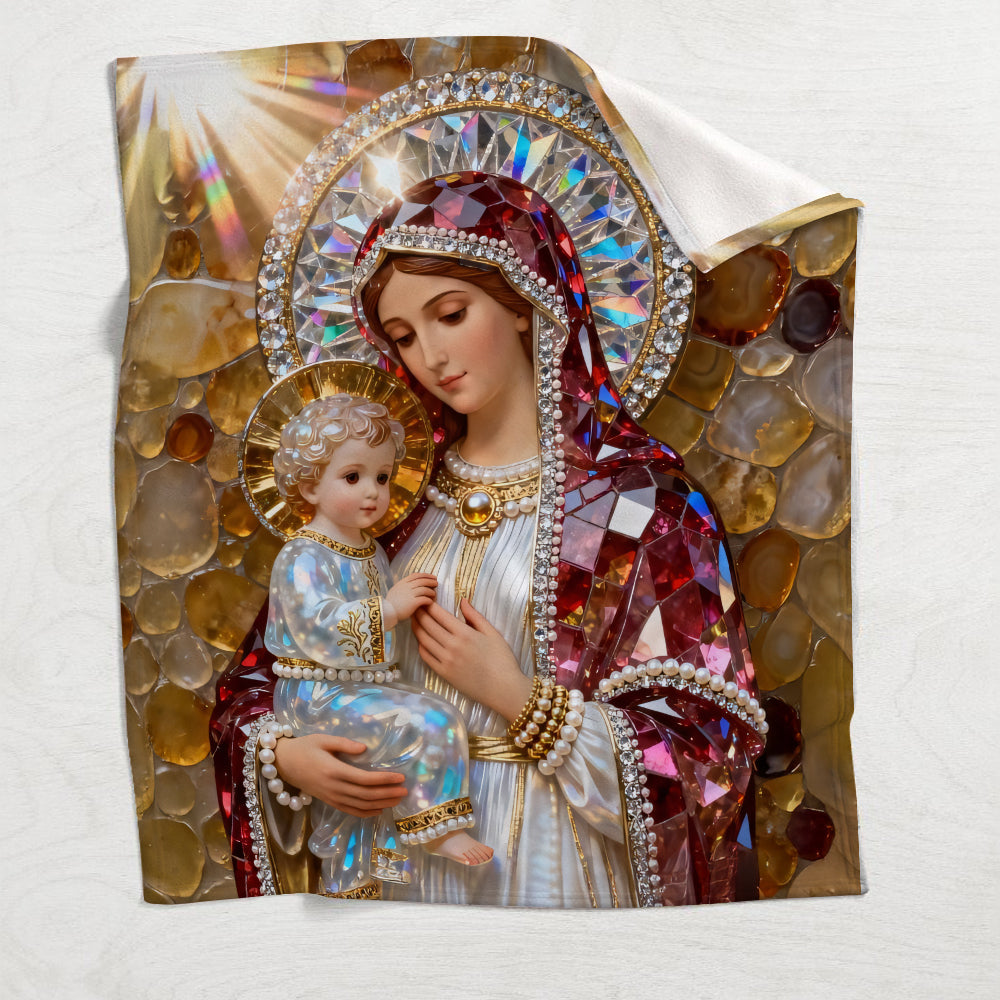 The Queen Of Heaven - Personalized Christian Blanket