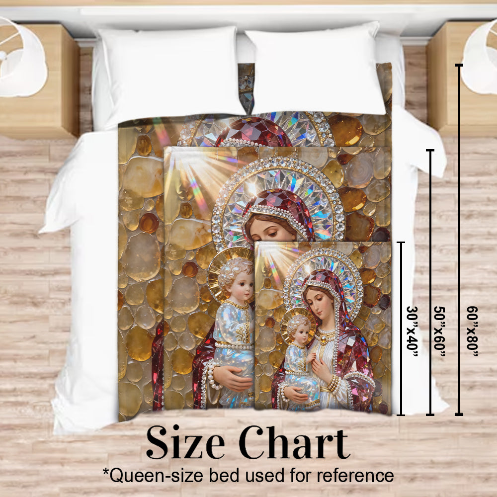 The Queen Of Heaven - Personalized Christian Blanket