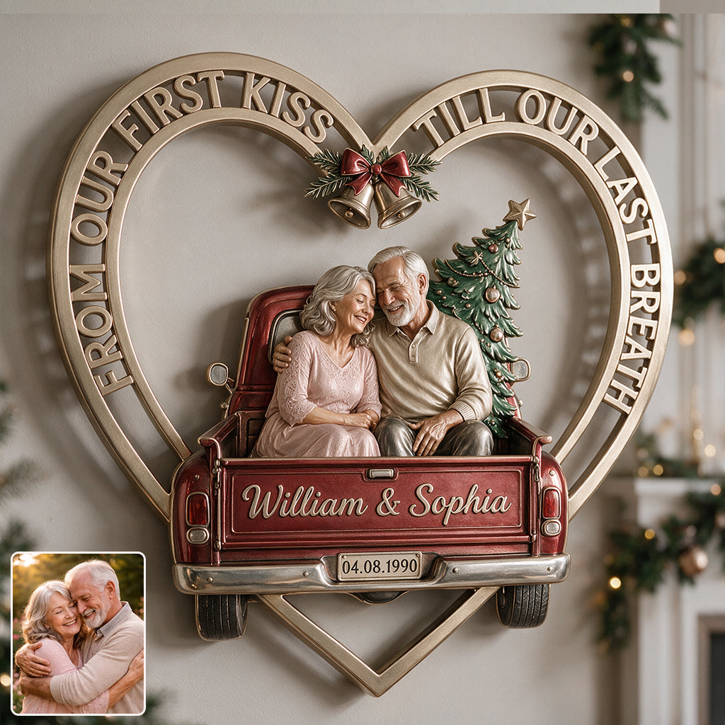 I Love You - Personalized Couple 3D Printed Cut Metal Sign