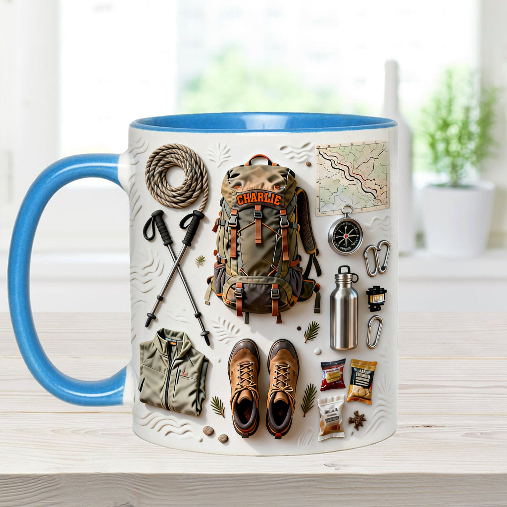 Wanderbegeisterte – Personalisierter Wanderbecher & Untersetzer