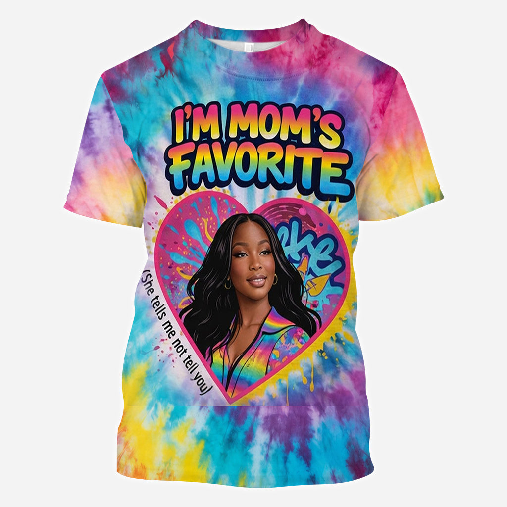 Lustiges Muttertagsgeschenk, Mamas Favorit - Personalisierte Mutter All Over Shirt
