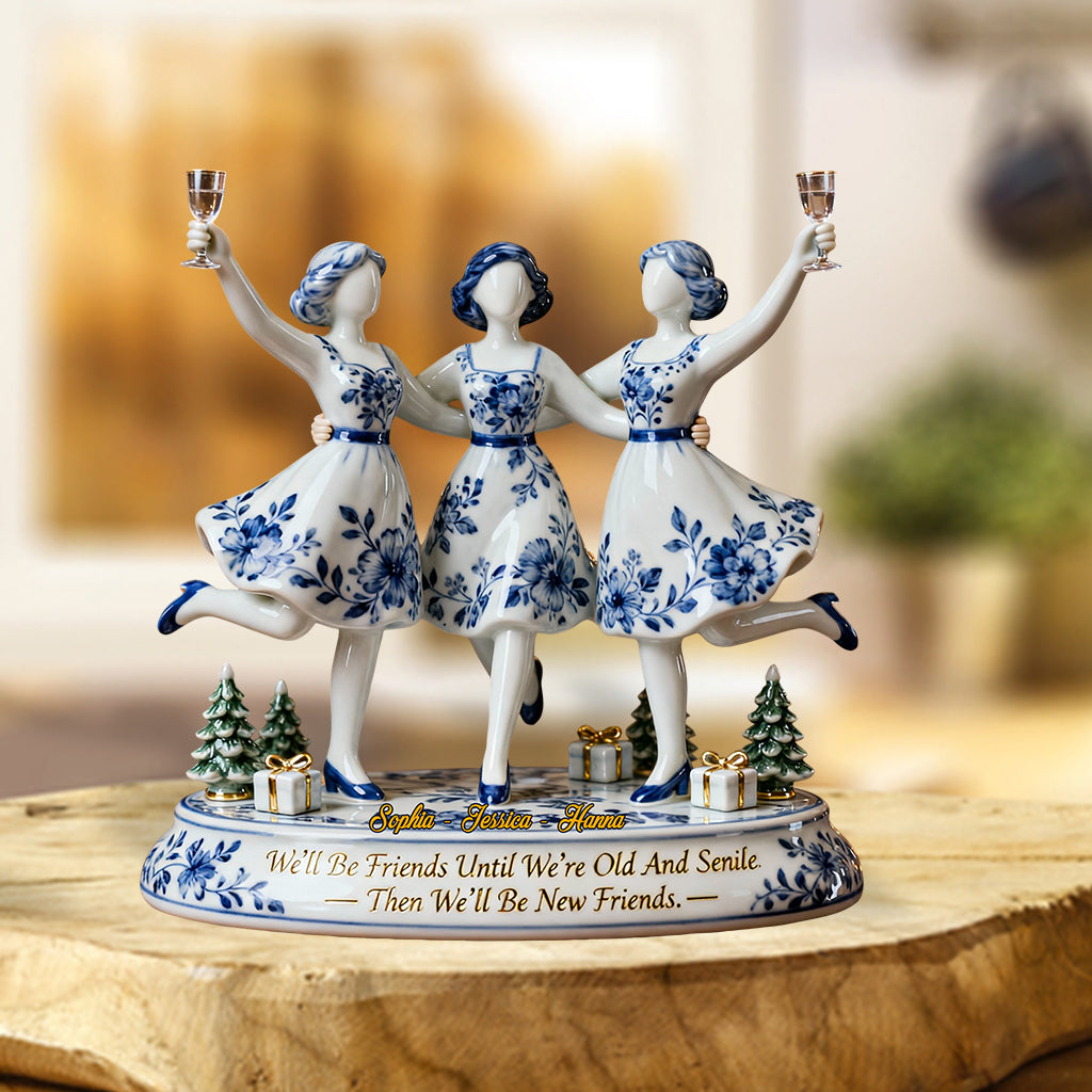 We Will Be Friends - Personalized Bestie Custom Shaped Acrylic Plaque