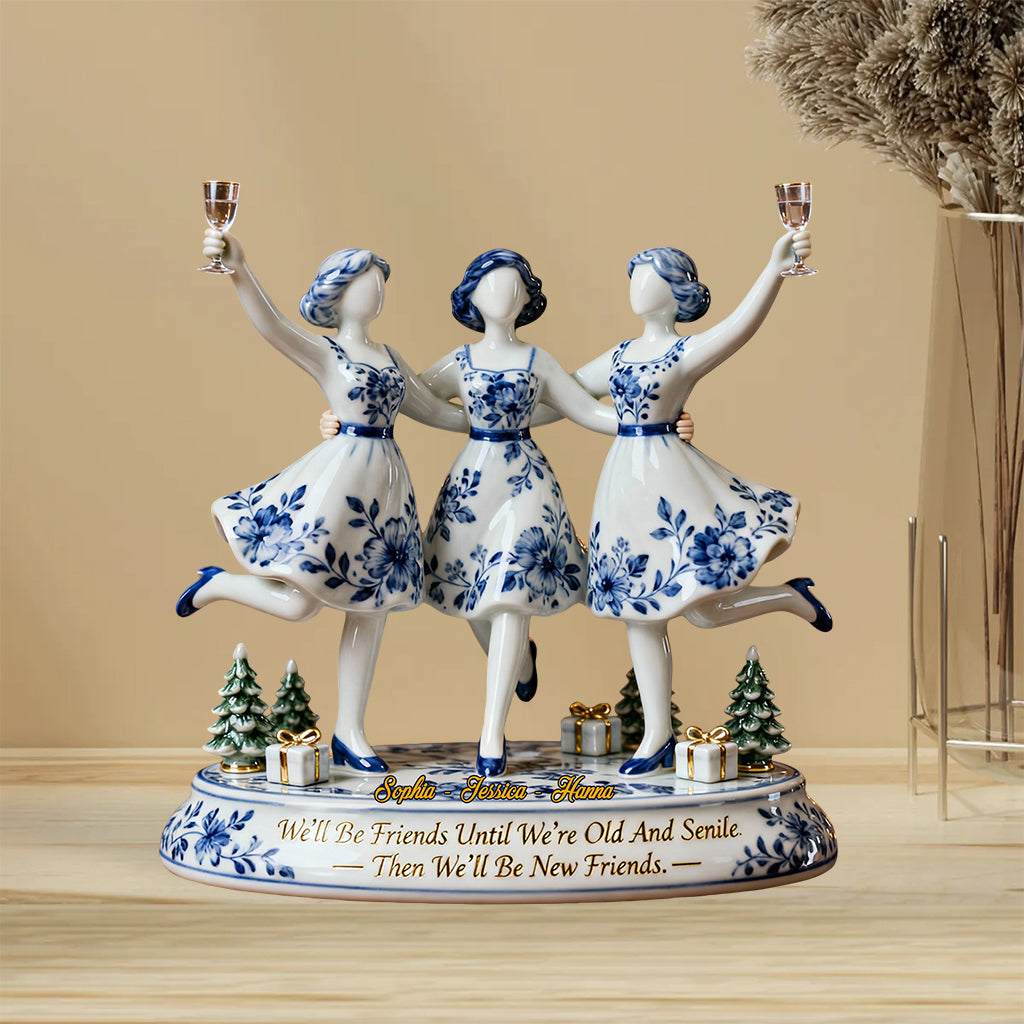 We Will Be Friends - Personalized Bestie Custom Shaped Acrylic Plaque