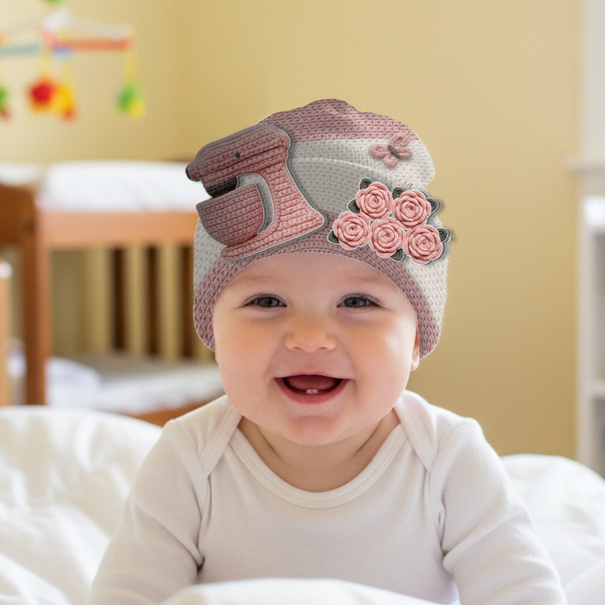 Baking Lover - Personalized Baking Beanie Hat With Patches