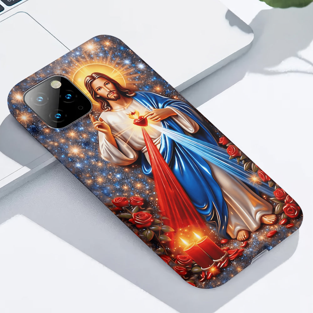 Sacré-Cœur de Jésus - Coque de téléphone personnalisée avec impression chrétienne intégrale