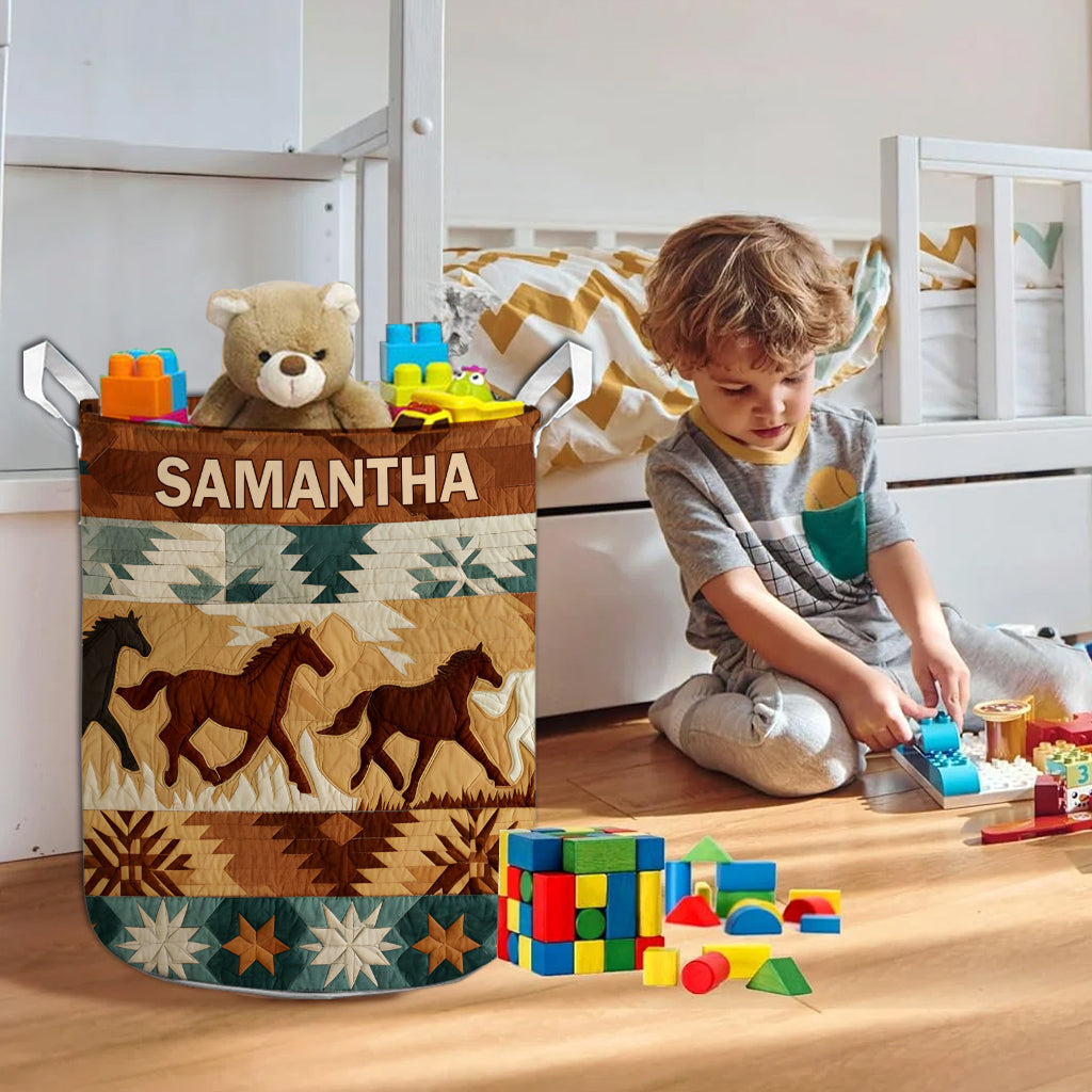 The Spirit Of The Wild - Personalized American Indian Storage Basket