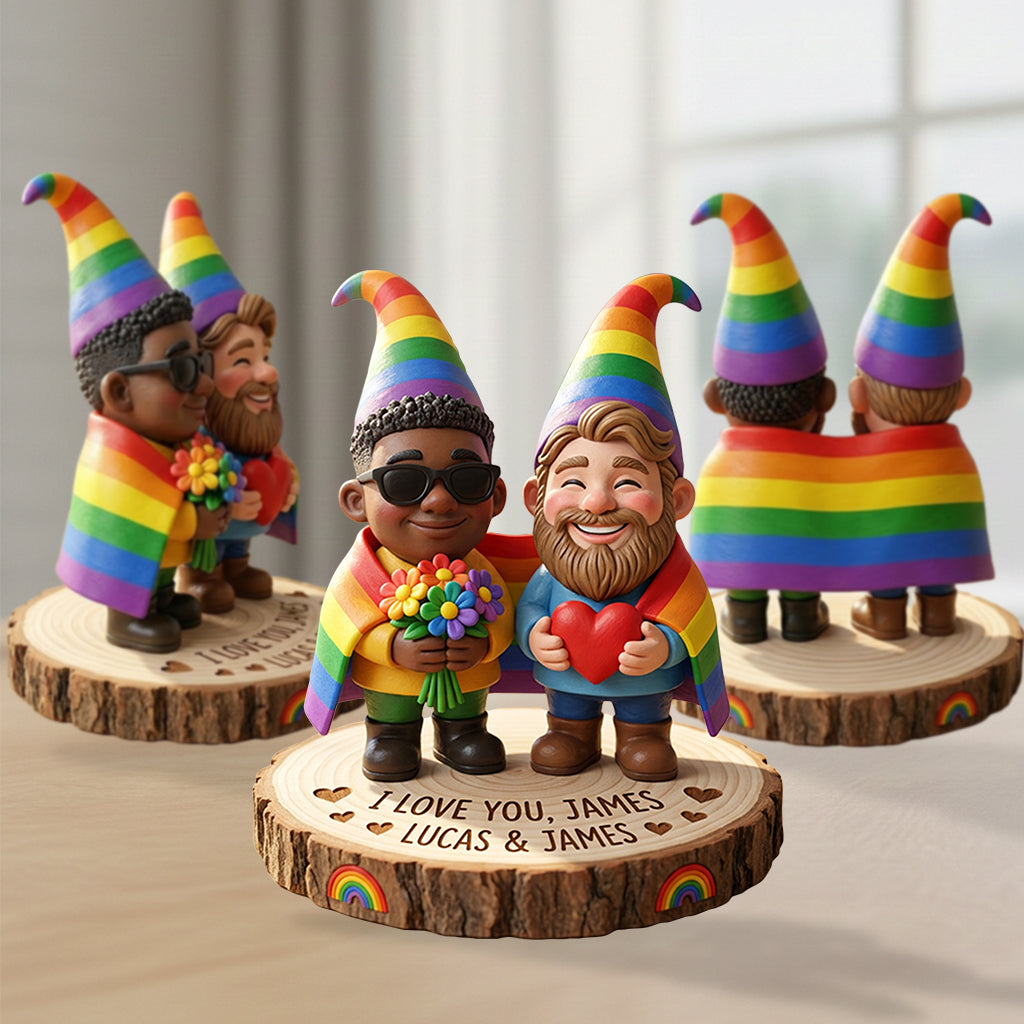 Figurine 3D Premium Personnalisée - Soutien LGBT pour Couples