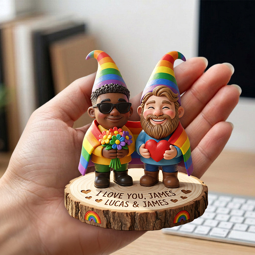 Figurine 3D Premium Personnalisée - Soutien LGBT pour Couples