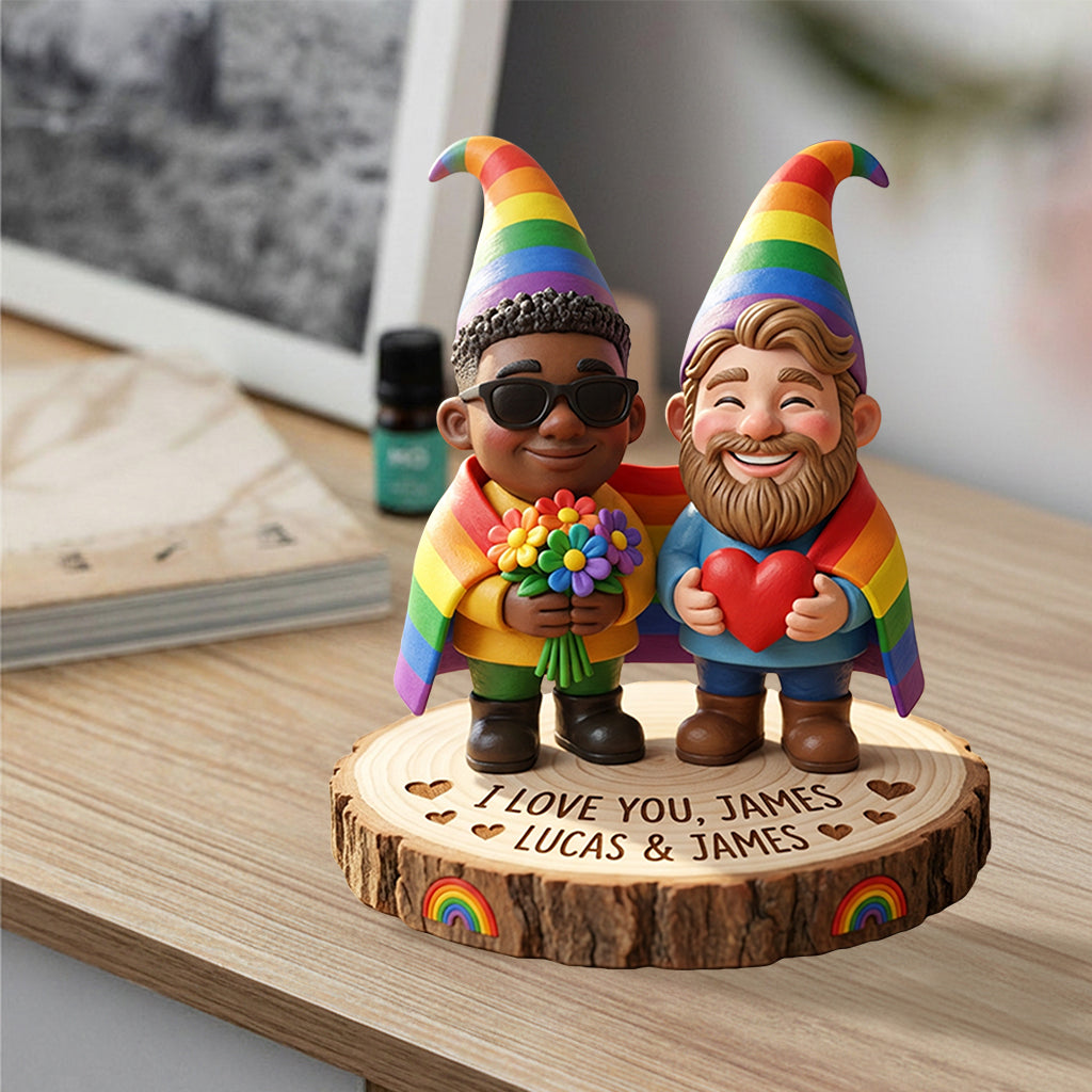 Figurine 3D Premium Personnalisée - Soutien LGBT pour Couples