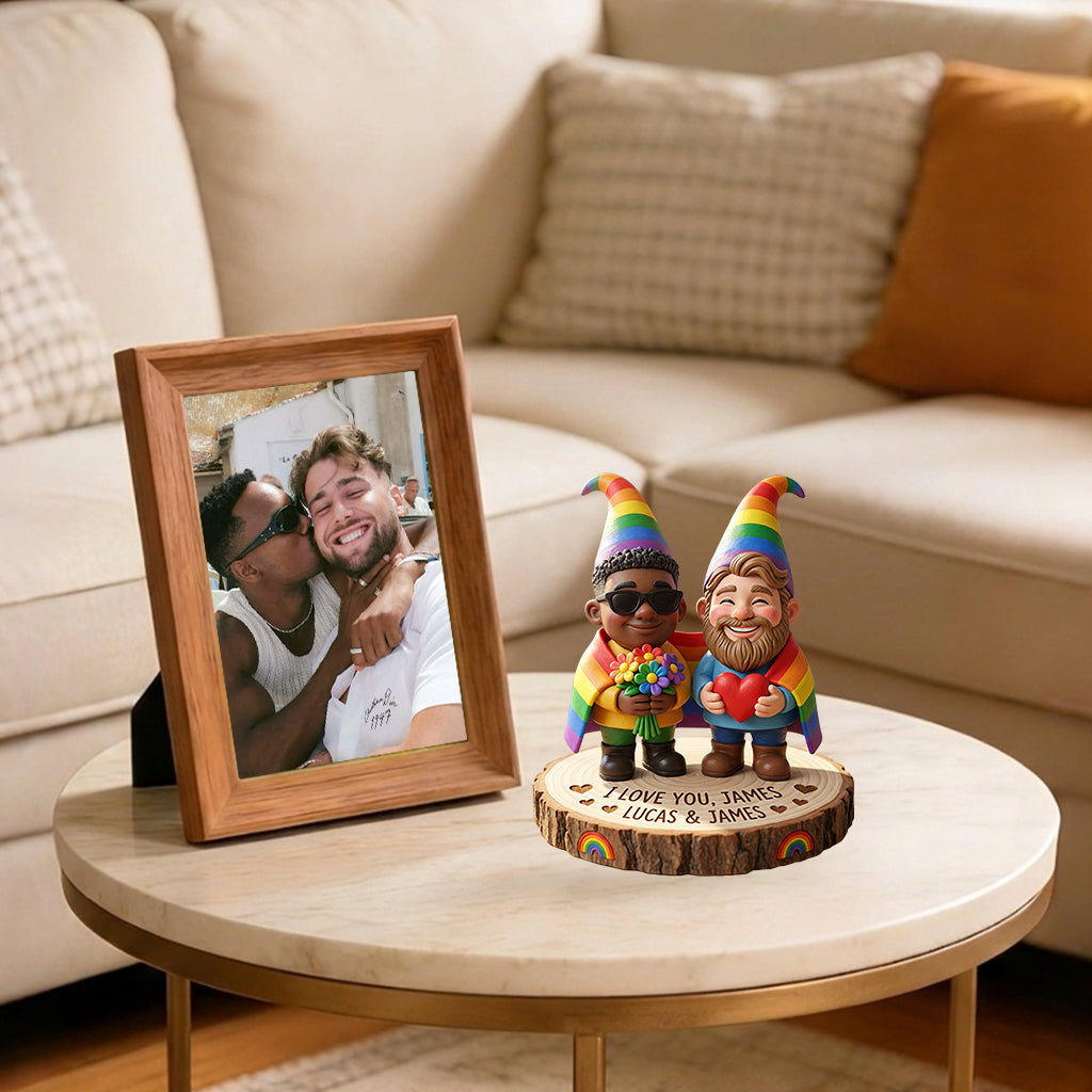 Figurine 3D Premium Personnalisée - Soutien LGBT pour Couples