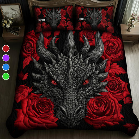 Love Dragons - Personalized Dragon Quilt Set